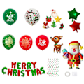 Miniatyrbild 5 av 5: 1 Set Latex Julballonger Jultomten Älg Xmas Tree Julfest Ballonger Juldekoration för hemmet