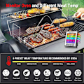 Miniatyrbild 3 av 5: Thermopro Tp17h 4 Prober 4 Färger Bakgrundsbelysning Stor Lcd-skärm Digital Kök Matlagning Rökning Ugn Kött Grill Termometer-k