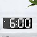Miniatyrbild 1 av 5: Oria Digital väckarklocka stor LED-display med snooze, USB-laddningsportar, 3 justerbar ljusstyrka lämplig för sovrum, kontor svart