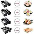 Miniatyrbild 5 av 7: 10X Sushi Molds Set, flera former Sushi Making Kit, Sushi Maker för nybörjare, DIY Sushi Rolling Tool Set