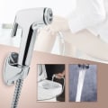 Miniatyrbild 5 av 5: Multifunktionell handhållen duschtoalettbidet duschhuvud med slanghållare och väggfäste för badrum i hemmet