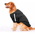 Miniatyrbillede 1 af 5: Afslappet hættetrøje til hund, kæledyrs tøj, blødt og behageligt vintertøj, velegnet til mellemstore til store hunde, sort, 5XL