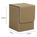 Miniatyrbild 4 av 5: Case Deck Box Sleeved Cards Deck Game Box För Yugioh Pärmar: 100+, Grön
