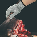 Miniatyrbild 5 av 5: Anti-cut handskar, arbetshandskar, livsmedelskvalitet högpresterande skyddsnivå 5, träkapning (medium)