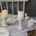Pikkukuva 4 / 5: Valokuvausrekvisiitta mini roomalainen simulointipilari keinotekoinen kynttilä valokuvastudio taustakoristeet beige malli kynttilä
