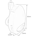Miniatyrbillede 5 af 5: Genopladelig LED-natlampe til toilet med 8 farver til WC-badeværelse/Casle-spand/toilet/skab/vask/hoteller, cafeer