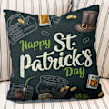Miniatyrbild 2 av 2: St. Patrick's Day Kuddeöverdrag för Hemmet - 'Survived Family' 