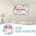 Miniatyrbild 2 av 5: 2020 Commemorativ Järnmålning Konstposter Och Tryck Vägg Ge Presenter Till Familjen