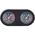 Miniatyrbild 1 av 5: Mini Analog Termometer Hygrometer Rund Form för Reptiltank