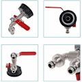 Miniatyrbillede 3 af 5: IBC S60X6 Dobbelt Udløbs Messing Aftapningshane, Dobbelt 1/2 Ventiler, 1/2 Udløbsdiameter, 60mm Indløbsdiameter