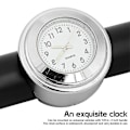 Miniatyrbild 4 av 5: Kompatibel 22-25,4 mm styre Fashion bilklock termometer mätare universell modell