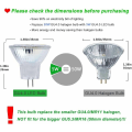 Miniatyrbild 2 av 5: MR11 GU4 5W Kallvit LED-lampa, 6000K 600 lumen LED-lampor, ersättning för 50W halogenlampor, LED-lampor, icke-dimbar, 120° strålvinkel, 10-pack