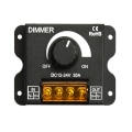 Miniatyrbild 1 av 5: 30A LED-ljusremsa dimmer PWM-dimningskontrollknapp På/av-brytare DC 12V-24V Yo