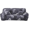 Miniatyrbillede 1 af 4: Trykt elastisk sofaovertræk til 2-personers sofa