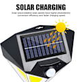 Miniatyrbild 5 av 5: Cob Solar Smart Sensor Utomhusvägg Ljussvart