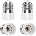 Miniatyrbild 1 av 5: TTIO E27 till E14 4-delad sockeladapteradapter Högkvalitativ lampsockeladapter för LED-lampor & Glödlampor & CFL-lampor