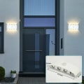 Miniatyrbillede 3 af 5: 8W bevægelsessensor væglampe, 3000K varmt hvidt lys? Automatisk tænd/sluk væglampe, udendørs/indendørs vægsensorbelysning IP65