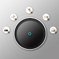 Miniatyrbild 3 av 4: 15W Magnetisk Trådlös Billaddare Hållare Ställ för Ios 8pin 12 Pro Max