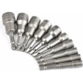 Miniatyrbillede 5 af 5: Magnetisk Hex Socket 10Pcs Slagdriver Socket 6-15mm, Magnetisk Hex Socket Nøglesæt Magnetisk 1/4 Hex Socket Socket Adapter Værktøj