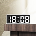 Miniatyrbild 4 av 5: Oria Digital väckarklocka stor LED-display med snooze, USB-laddningsportar, 3 justerbar ljusstyrka lämplig för sovrum, kontor svart