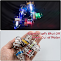 Miniatyrbild 4 av 5: 5 st Led Deep Drop Lights, Diamond Fiske Ljus Vatten Aktivera Led Ljusa Fiskebeten Deep Drop Rig Fiske Flashers（Blå）