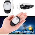 Miniatyrbillede 2 af 7: LED-klipslampe til udendørs natklip, løbelys, reflekterende USB-genopladeligt lys, egnet til jogging, vandreture, camping og løb