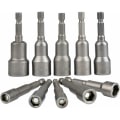 Miniatyrbillede 2 af 5: Magnetisk Hex Socket 10Pcs Slagdriver Socket 6-15mm, Magnetisk Hex Socket Nøglesæt Magnetisk 1/4 Hex Socket Socket Adapter Værktøj