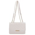 Miniatyrbild 1 av 5: Liten Quiltad Crossbody-väska för kvinnor Quiltad axelväska Handväska med kedjerem Vit