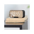 Pikkukuva 4 / 5: Uusi langaton bluetooth 5.0 -kaiutin peilipuhelimen pidiketoiminnolla LED-herätyskello langaton bluetooth-kaiutin FM:llä 1 kpl (valkoinen??)