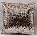 Miniatyrbild 3 av 3: Kastkuddeöverdrag i enfärgad glitter med paljetter - Café Heminredning