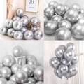 Miniatyrbillede 1 af 5: 50-pak 12\" Latex Metallic Balloner til Bryllup, Fødselsdag, Babyshower, Julefest Dekorationer