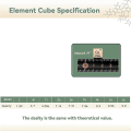 Miniatyrbild 2 av 5: Elements Square Set 9st 0,39 tum Densitet Square 10mm Upp till 99,99% renhet för periodiska systemet Teach