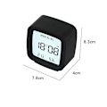 Miniatyrbild 3 av 3: Radioväckarklocka FM-radio med trådlös laddning, Bluetooth-högtalare, snabbladdning för , hopfällbart stativ, USB-laddare, justerbar LED-glöd, , svart/n