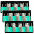 Pikkukuva 1 / 5: Timanttijyrsin terät pora lasi metalli jalokivi Dremel hionta pyörivä työkalu, 90 kpl 1/8-tuumainen (3 mm)