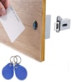Miniatyrbild 1 av 4: Osynligt elektroniskt skåplås, dolt lås, DIY Rfid-lås La-tch för träskåp Låda skåpskåp（C）