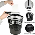 Miniatyrbillede 3 af 5: Elektrisk dokumentmakulator - bærbar / kompakt - dokumentmakulator - hurtig skæring - strømforsyning: batteri / USB - 26 x 8 cm (sølv + hvid æske)