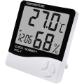 Miniatyrbild 2 av 5: Digital termometer hygrometer larm inomhus klocka temperatur hygrometer avläsning temperatur avläsningar Celsius Fahrenheit Retoo