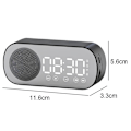 Miniatyrbild 2 av 5: Väckarklocka för barn Digital väckarklocka Spegelklocka USB Portblack