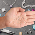 Miniatyrbillede 3 af 5: Åbne Springringe Forbindelser Bulk Smykkefund Kit Og Nøglering Kæde Tilbehør Til DIY Øreringe Halskæde Armbånd Vedhæng Choker Smykke Reparation Ma