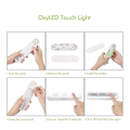 Miniatyrbild 5 av 5: Touch Closet Lights, 2st 4 Led Touch Tap Lights Stick-on Anywhere Push Lights Sladdlösa Touch Sensor Led Lights