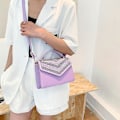 Miniatyrbild 5 av 5: Crossbody-väska, designer, aftonväska, clutch, handväska för bröllop/bal/fest, lila