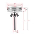 Miniatyrbillede 3 af 5: Rustfrit stål ovn termometer grill grill ryger termometer 75℃ til 300℃ og 150℉ til 600℉ (Type B 300°C)