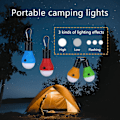 Miniatyrbild 2 av 5: Campinglampor, tältlampor med karbinhakar, vattentäta batteridrivna LED-campinglyktor, bärbar glödlampa för camping