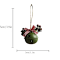 Miniatyrbild 2 av 2: Julgranspynt 2020 Julhängsmycke Tillbehör Jul liten Klocka