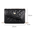 Miniatyrbild 2 av 5: Crossbody-väska - Axelväska, Modekedja Liten fyrkantig väska, Evening Clutch Handväska