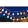 Miniatyrbild 3 av 5: Ljusslinga utomhus färgglada glödlampor, 12m 100 Led, julgransbelysning för festträdgård balkong och inomhus, jul, barnrum, fest,