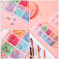 Miniatyrbillede 5 af 5: 3 stk. Falske Negletips Transparent Opbevaringsboks Med 10 Nummererede Tomme Rum Opbevaringskasse Container Neglekunst Organizer Box Plastik Gitterboks Til Finger
