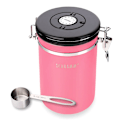 Miniatyrbild 1 av 5: Schramm® kaffeburk 1800 ml i 10 färger med doseringssked Höjd: 19cm Kaffeburkar Kaffebehållare i rostfritt stål, färg:rosa
