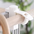 Miniatyrbild 4 av 5: Fast Clip Gardinstångsklämma, Justerbar Badrumshängare Förvaringskrok Handduksstång