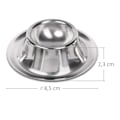 Miniatyrbild 3 av 3: Schramm® äggkoppar i 6 delar i rostfritt stål ca. 8,5 cm x 2,3 cm ägghållare polerad stapelbar äggkopp äggkopp äggställ ställ